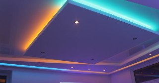 Натяжной потолок с подсветкой Узловая, цена от 2098 руб.