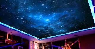 Натяжной потолок звездное небо Узловая, цена от 5225 руб.